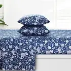 Kate 300 Thread Count Organic Cotton Deep Pocket Bed Sheet Set, Fits up to 19...