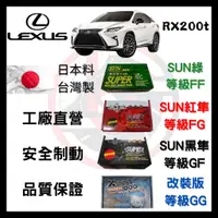 在飛比找蝦皮購物優惠-SUN隼 凌志LEXUS RX200T 2015年後 來令片