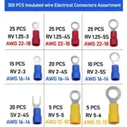 300PCS cold pressed terminal OT/UT round fork spade terminal block