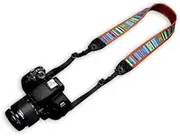 Nicama Camera Harness Retro Vintage VNS Soft Multi-color Neck Strap for DSLR Canon Fuji Nikon Olympus Panasonic Pentax Fujifilm X100F X-T20 X-T2 X70 X-Pro2,Sony A6000 A630