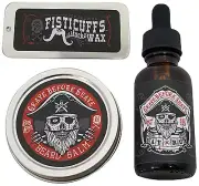 GBS Bay Rum Beard Oil Beard Balm and Mustache Wax Pack