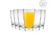 Bormioli Rocco Luna Highball Cocktail Glasses Set with Bubble Base - 450ml - Pack of 12