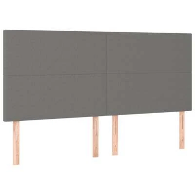 2pcs Fabric Headboard Bedhead Bed Frame Head Board Dark Grey Single Size 100cm