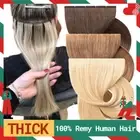 Tape In THICK Human Russian Remy Invisible Skin Wefted 100% Hair Extensions 150G
