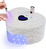 Bouzaak 2 in 1 UV LED Nail Lamp, 86W Rechargeable Cordless UV Light for Gel Nails, Nail Dryer with a Handheld Nail Light 3 Timer Setting for Salon & Home Use