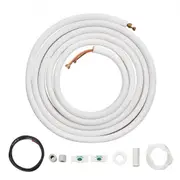 VEVOR 7620mm Mini Split Line Set, 6.4 & 9.5 O.D Copper Pipes Tubing and Triple-Layer Insulation, for Air Conditioning or Heating Pump Equipment & HVAC