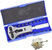 [Ungtyb] Watch Back Remover Tool, 3 Point Watch Wrench, Adjustable Repair Tool, Watches Opening Tools with Ergonomic Design for Battery Replacement and Easy Repairs, 5.43x1.97x1.1 Inches