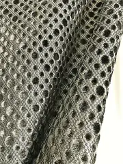 Designer Drape Curtain1 Panel Velvet Dot Textured Frim Canvas Upholstery Fabric