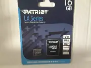 Patriot Micro SD card 16GB LX Series includes Micro SD Adaptor