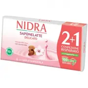 Nidra Delicate Soap with Almond Milk 2 and 1 Pieces 90 Gr.