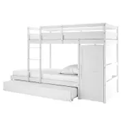 Aron Bunk Bed with Cabinet and Trundle