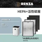 【RENZA】適用PHILIPS 飛利浦 AC5659 空氣清淨機(HEPA濾網+活性碳濾網 濾芯)