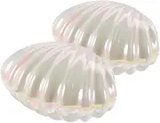 Alipis Elegant Shell Shape Candy Boxes 2pcs Wedding Favor Containers for Banquet Birthday Celebrations