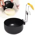2pcs Collapsible Egg Poacher with Oil Brush Egg Cooker Cups Hot Spring Egg
