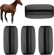 Horse Fly Boots, Breathable Horse Fly Leggings Mesh Horse Boots, Reusable Horse Leg Wraps Horse Fly Sheets for Daily Training Competition
