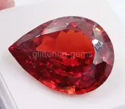 Natural 54.60 CT Pear Cut Red Ruby Burma Certified IGL Loose Gemstone 5MSY