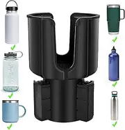 Car Cup Holder Expander Adapter Adjustable Base, Compatible with Yeti 20/26/30 oz Hydro Flasks Large 32/40oz, Fits Most Cup Holder, Diameter Bottles in 3.2"-3.8" (1pcs)
