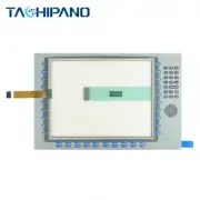 Touch Panel for 2711P-B15C4D1 2711P-B15C4D2 Screen Glass with Membrane Keypad