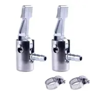 2 Pack 1/4 Inch Lock On Metal Air Chuck Mini Air Compressor Tire Inflator Chuck