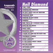 NEIL DIAMOND LEGENDS SERIES VOL-66 KARAOKE CD+G NEW IN PLASTIC w/PRINT 17TRACKS
