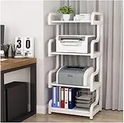 Printer Stand 4-Layer Floor-Standing Printer Stand Mobile Fax Machine Scanner Rack Metal Frame Shelf for Office Living Room Printer Stand with Storage (Color : C)