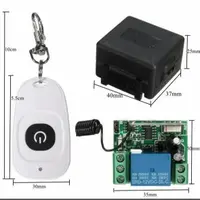 在飛比找蝦皮購物優惠-增加開關遙控器小皮箱單路遙控開關12V蛋型開關110V遙控器