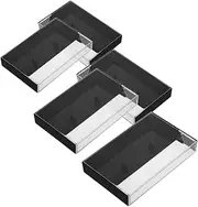 ULTECHNOVO 6pcs Cassette Tape Storage Holder Clear Plastic Display Case for Cassette Boxes Record Storage for Organizing Music Tapes and Collectibles