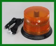 Flashing 6-5/8" Round Dome LED Strobe Warning Signal Amber Surface Mount Light