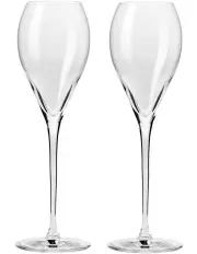 [Krosno] Duet Flute Set 230ml Set of 2 Gift Boxed in Clear