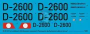 Peddinghaus 1/200 Ju 52/3m Immelmann (& II) Fuhrermaschine Markings D-2600 3475