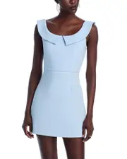 French Connection The Whisper Collar Mini Dress