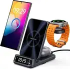 Wireless Charging Station for Samsung, 3 in 1 Wireless Charger for Samsung S24/S