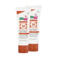 在飛比找momo購物網優惠-【SEBAMED 施巴】SPF50防曬保濕乳液150ml/防