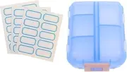 EXAOMBLE Small Travel Pill Organizer with Compartment Portable Pill Case for Medication for Purse for Airplane Travel Essentials