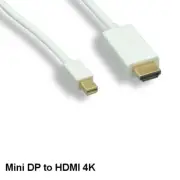 Kentek 10' Mini DisplayPort 1.2 to HDMI 1.4 Cable Thunderbolt 4K 3D for MAC HDTV