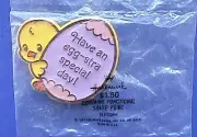Hallmark PIN Easter Vintage CHICK EGG Have An Egg-Stra Special Day 1983 NEW* MIP