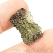 3.32g MOLDAVITE natural tektite genuine collection piece A+ certificate #RM550