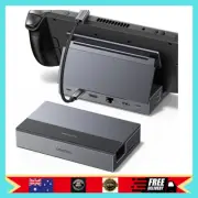 Steam Deck Dock 9-In-1 USB C Docking Station with Foldable Stand, 4K@60Hz HDMI,