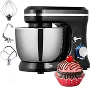3-in-1 Stand Mixer,5L Tilt-Head Food Mixer,1200w Electric Kitchen Mixer, 8 Speed Large Electric Whisk with Dough Hook, Stirring Paddle & Egg Cage,for Baking