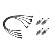 4 x NGK Spark Plugs + Bosch Ignition Leads Kit for Ford KA TA TB BXXWP 1.3L BL13
