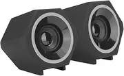 Computer PC Speakers- Surround Speakers with ICE Blue Light, USB Wired Subwoofer for Desktop Computers, Laptops and Mobile Phones