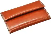 Gogogmee Pu Leather Smoking Container Portable Cigarette Storage Pouch Zipper for Travel Home Use
