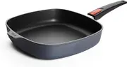 Woll Diamond Lite Square Frying Pan Inductive 28 x 28 cm Height 6 cm with Removable Handle Suitable for All Types of Cookers Cast Aluminium Oven-Safe Anthracite
