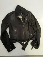 Abercrombie & Fitch Womens Cropped Jacket Size M Army dark Green .