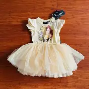 Rock Your Kid RYK Disney Princess Belle Beauty & the Beast Yellow Tutu Dress 2