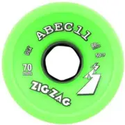 ABEC 11 Wheels ZigZag 70mm 80a Neon Green Skateboard Wheels 4 Pack