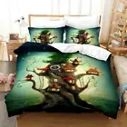 Flower Tree 2 Quilt Duvet Cover Set Double Doona Cover Bedding Single Bed Linen