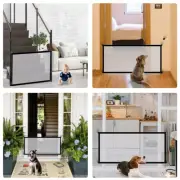 Pet Barrier Portable Dog Fence Gate Mesh Safety Guard Baby Foldable Cat Fence