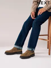 Stone Cleated Chelsea Boots (N25130) | $109
