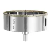 Diamond Hole Saw 4-1/8"(105mm) Tile Drilling Tool with Guiding Drill Bit